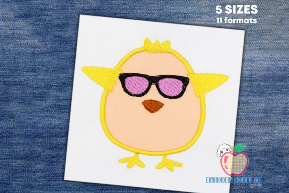 A Cute Chick with Glasses Applique: A Pro Review