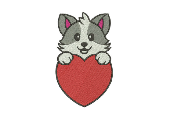 Cute Cat Holding a Big Red Heart Review