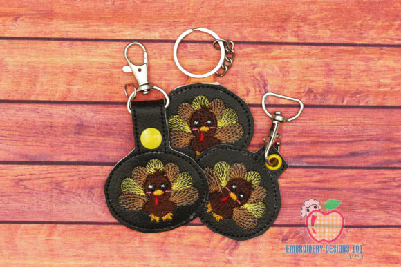 Cute Turkey in the Hoop Keyfob: A Designer's Review