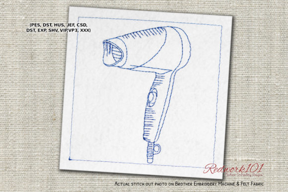 Hair Dryer Embroidery Design Review for Craft Fairs
