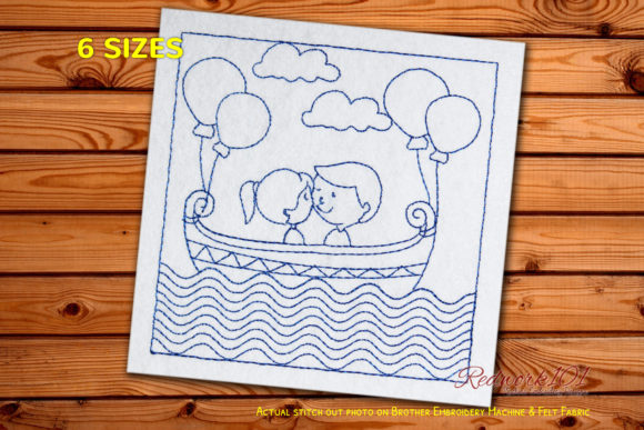 Love Couple Bluework: A Valentine's Embroidery Review