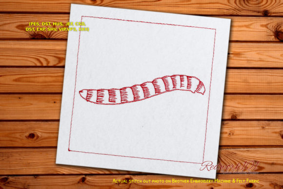 Mini Mealworm: A Designer's Take on Tiny Bug Embroidery