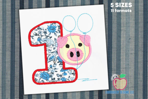 Review: 1st Birthday Piggy Applique Design for Boutiques