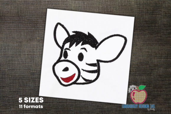 Review: Baby Head Zebra Applique for Boutique Sweatshirts