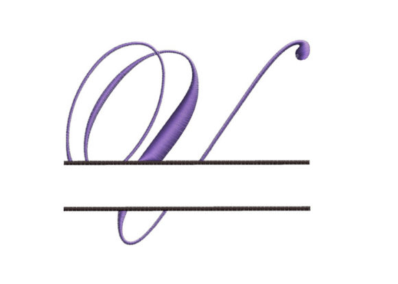 Review: Split Monogram Font Letter V for Holiday Gifts