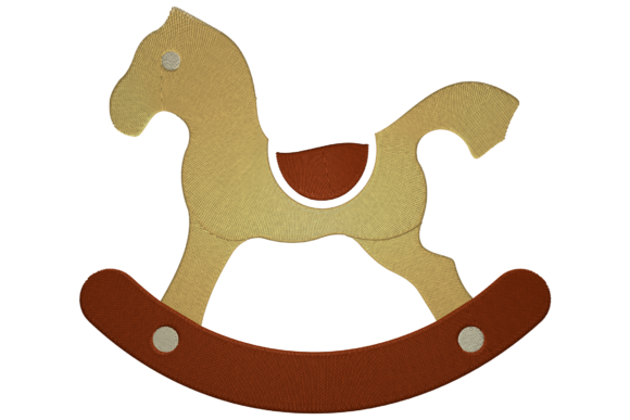 Rocking Pony: A Playful Embroidery Design for Etsy Sellers