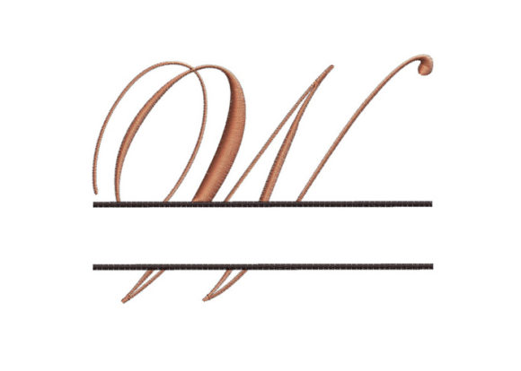 Split Monogram Font Letter W Review for Business