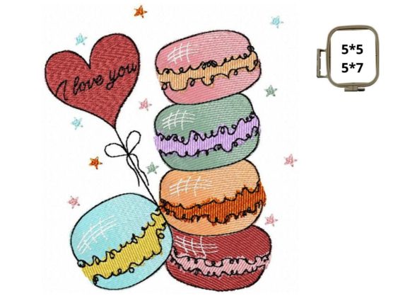 Valentine's Macarons: A Sweet Embroidery Design Review